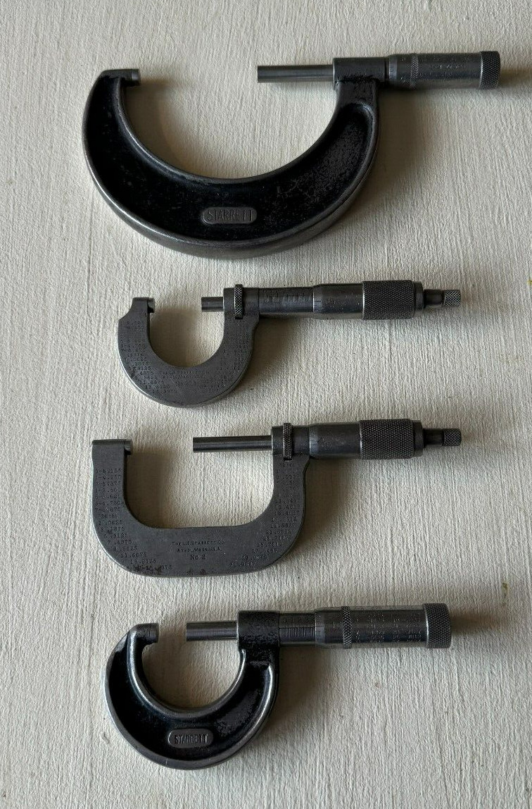 As Is Starrett Outside Micrometer Set Lot