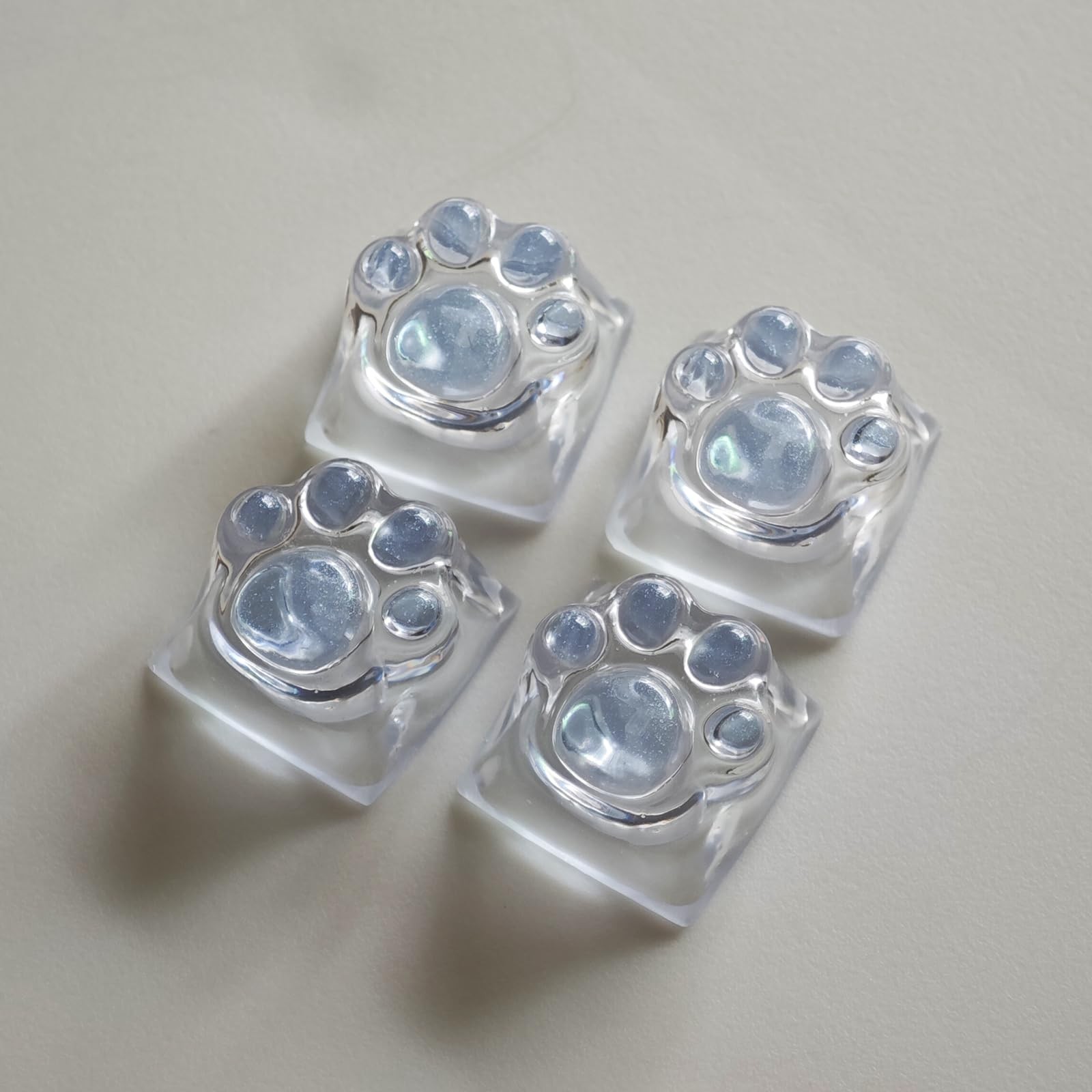 Cat Claw Keycap Cute Drip Glue Backlight Keycaps DIY ESC Replacement 4 Keys