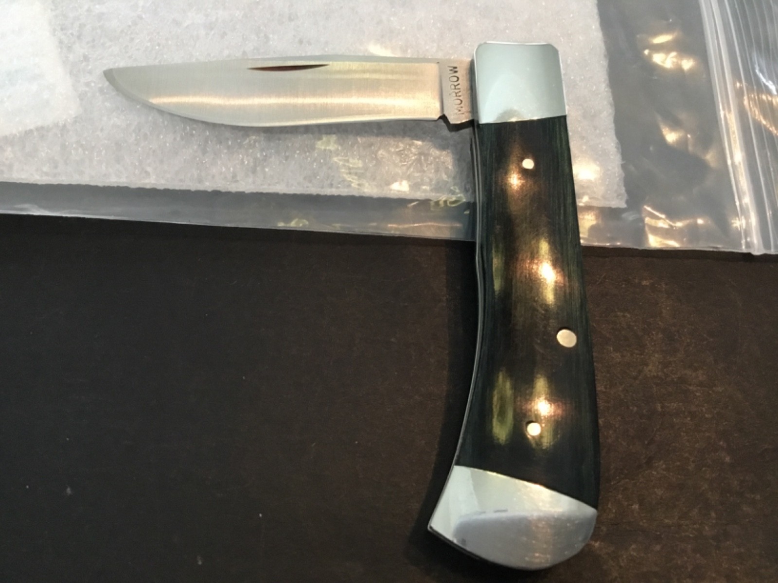 Custom Don Morrow Single Blade Trapper Slipjoint Folder Folding Knife