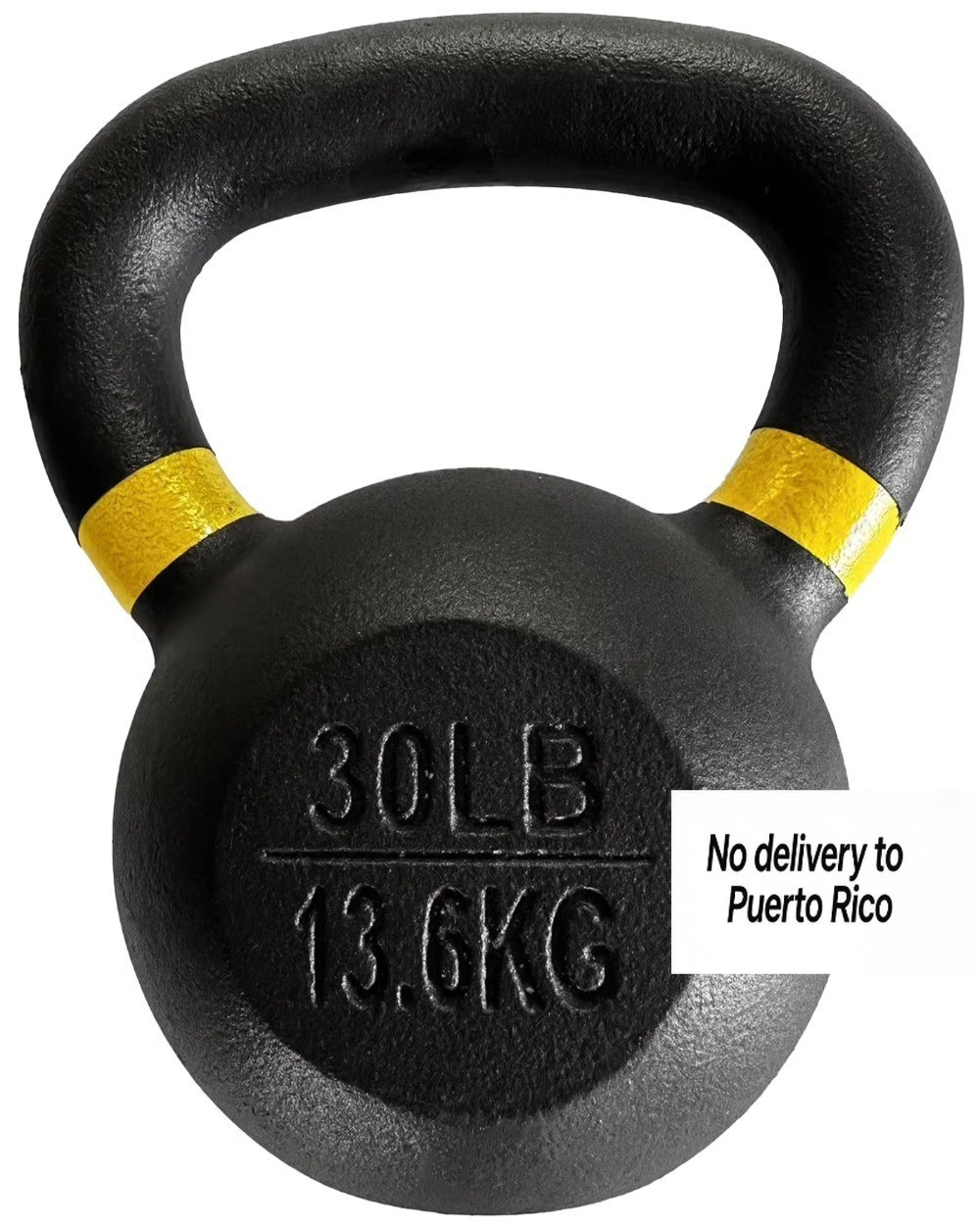 Cast Iron Kettlebell, Single, 30 lbs