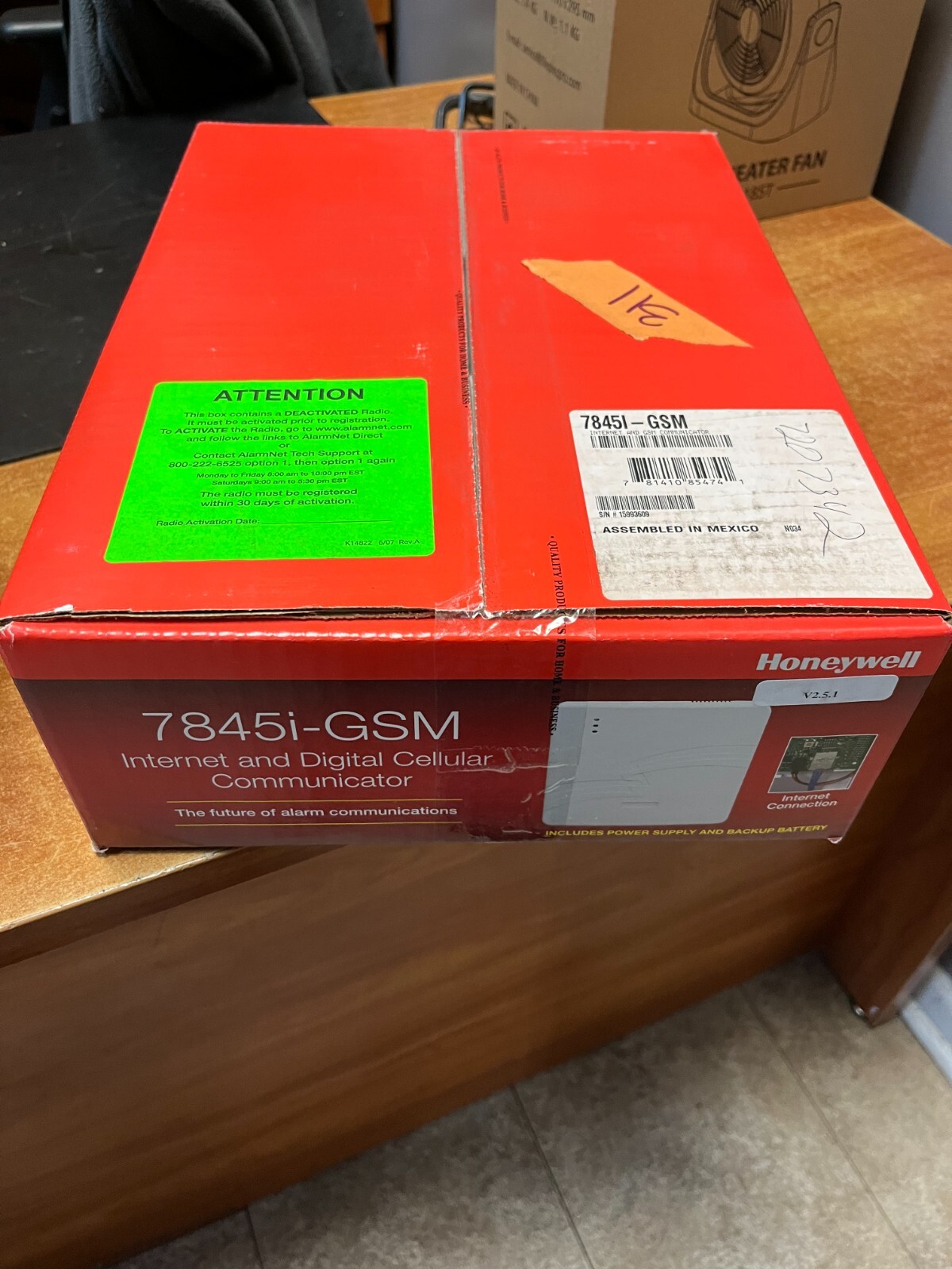 New Honeywell 7845i-GSM Internet and Digital Cellular Communicator  with Remote