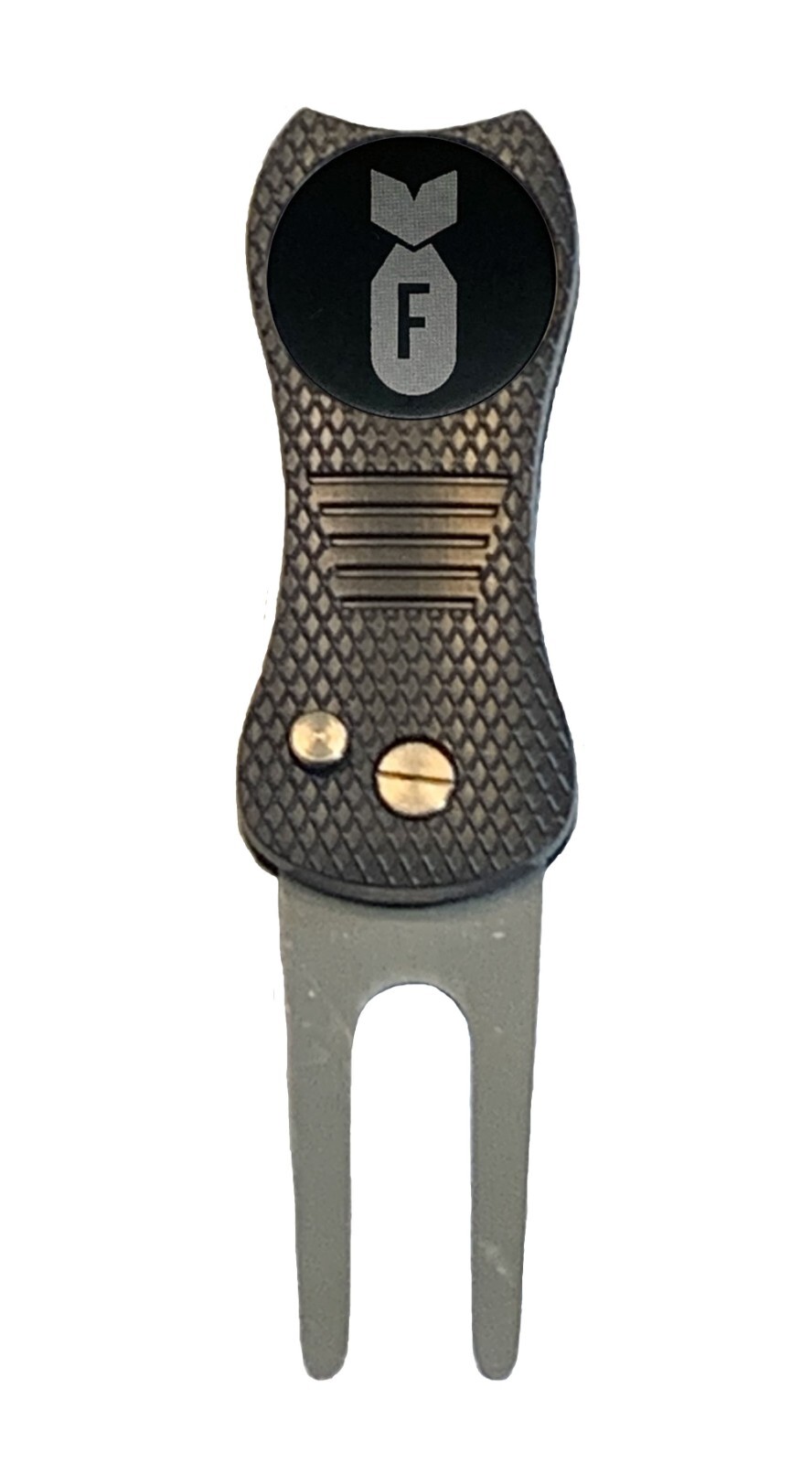 F-Bomb Novelty Golf Ball Marker + Switchblade Divot Tool Novelty Gift