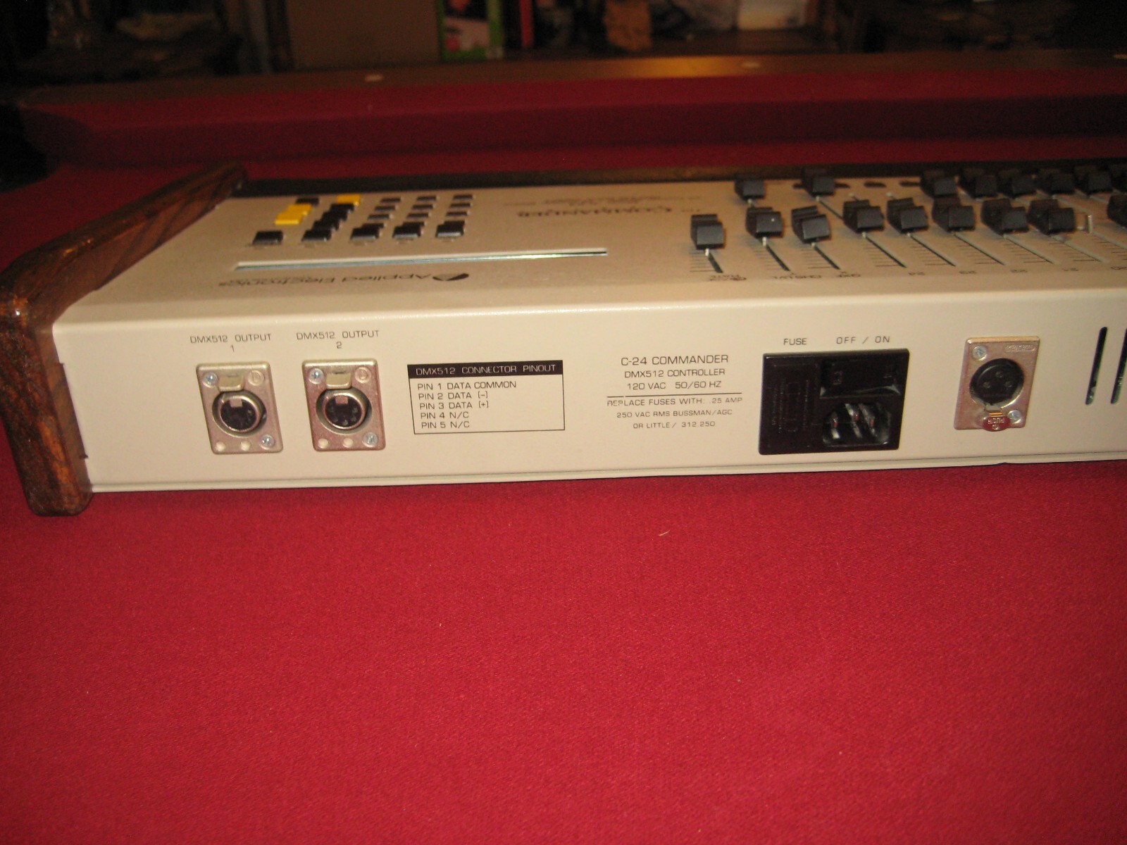 Applied Electronics Analog Lighting Console The Commander C-24 DMX512 Untested
