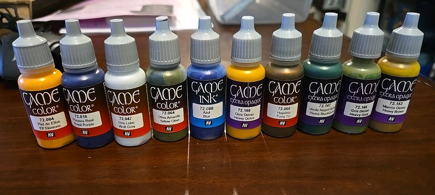 Vallejo Game Color Acrylic Paint Lot (10 Different Colors) New