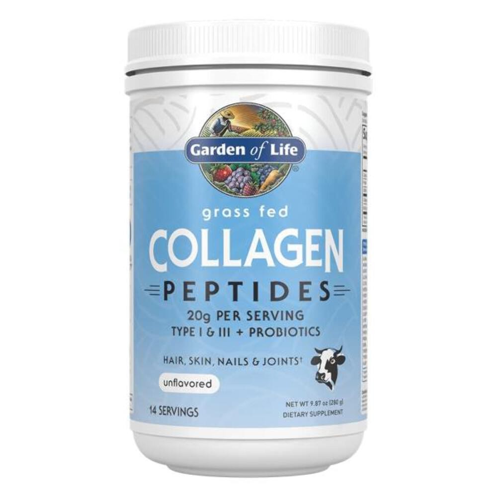 12/26 Garden of Life Grass Fed Collagen Peptides Powder Unflavored Collagen Powd