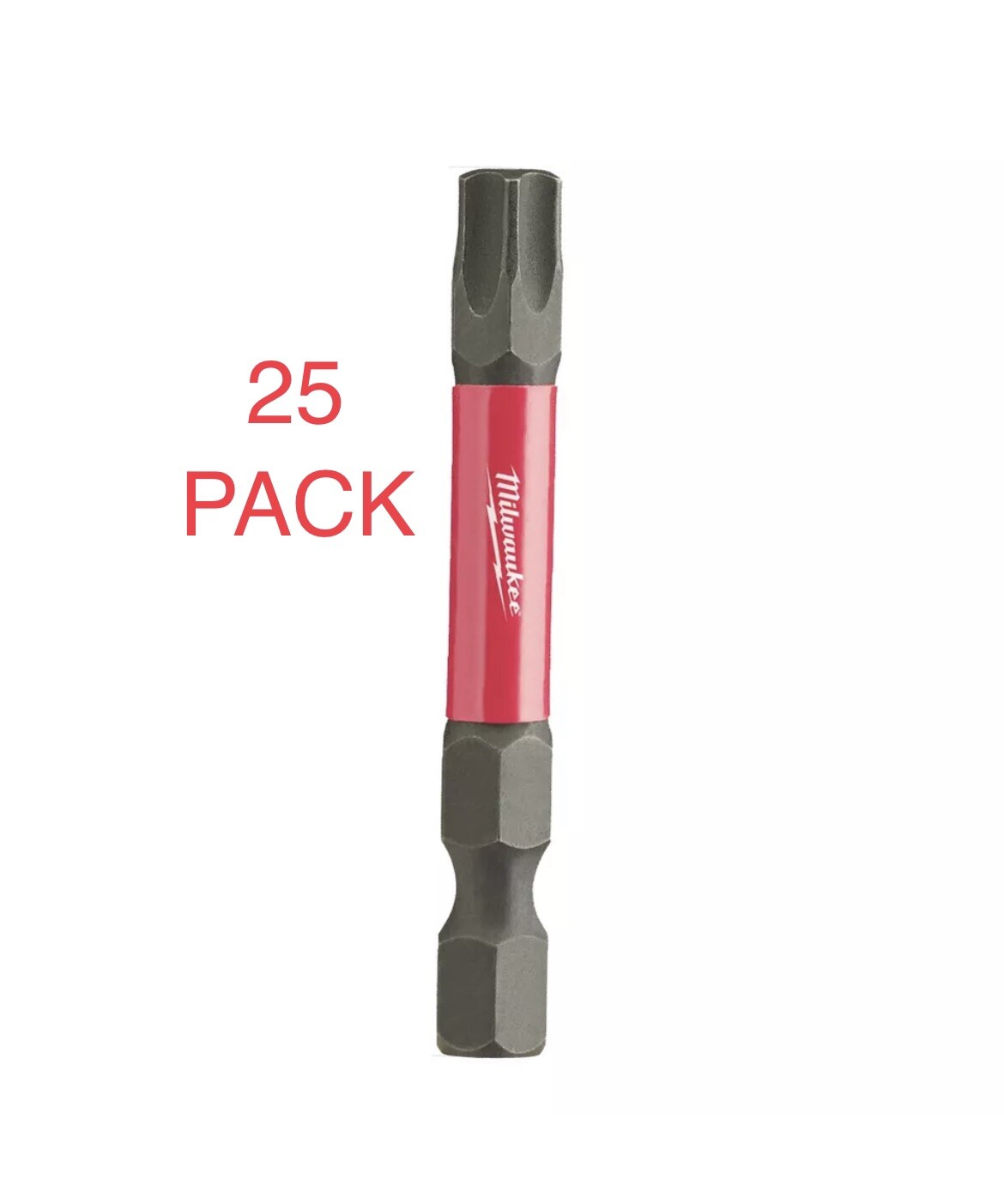 25 Pack Milwaukee 48-32-4188 T40 Torx Shockwave 2 in. Power Bit