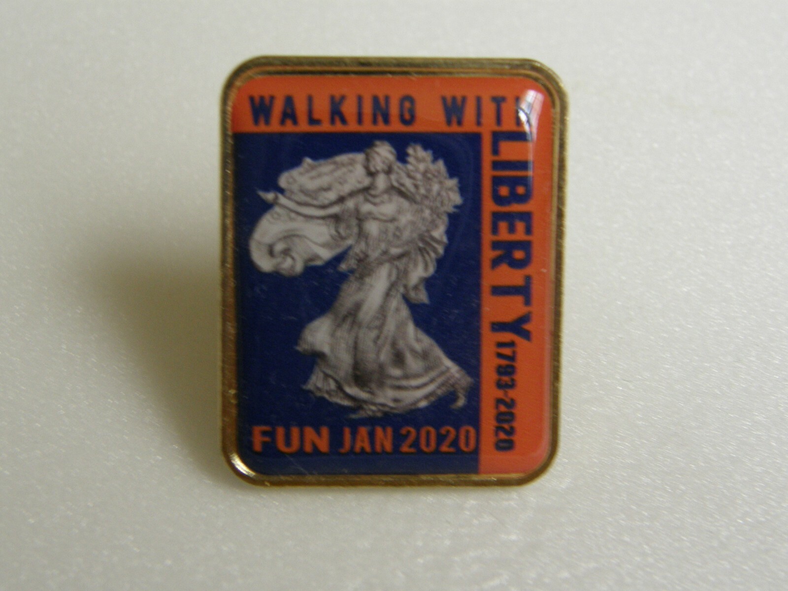 United States USA Souvenir Pin FUN Coin Show, Florida United Numismatists 2020