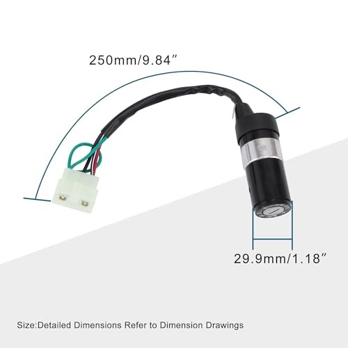5-Wire Ignition Key Switch Assy for 49cc 50cc Scooter Moped