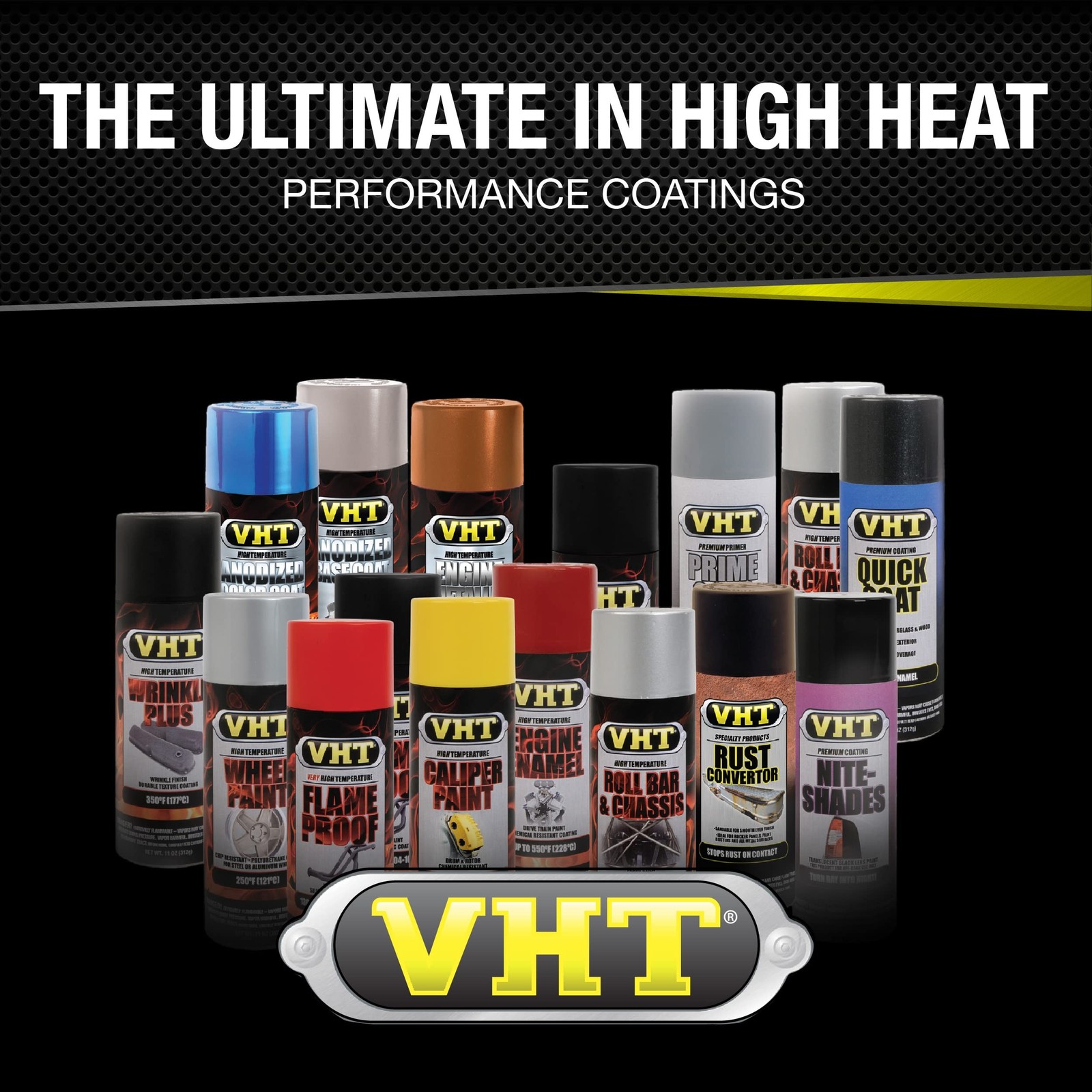 VHT FLAMEPROOF Coating, Flat Black 11 Ounce (Pack of 1)
