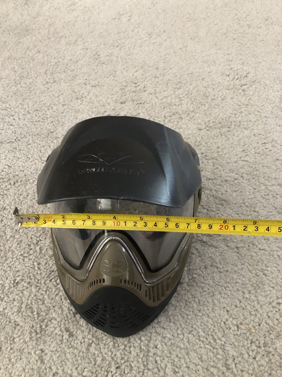 Valken Paintball Goggle Mask Visor Brown Vented Complete Read Descriptions