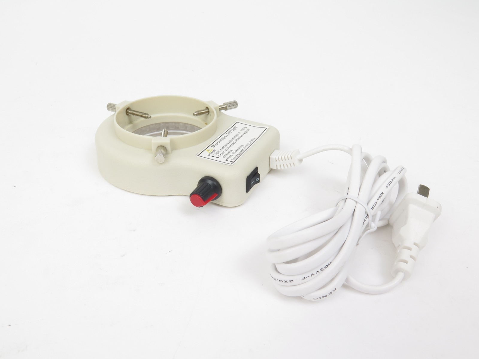 LED-WP64 56 LED Ring Light Illuminator for Stereo Microscope 110-240V New