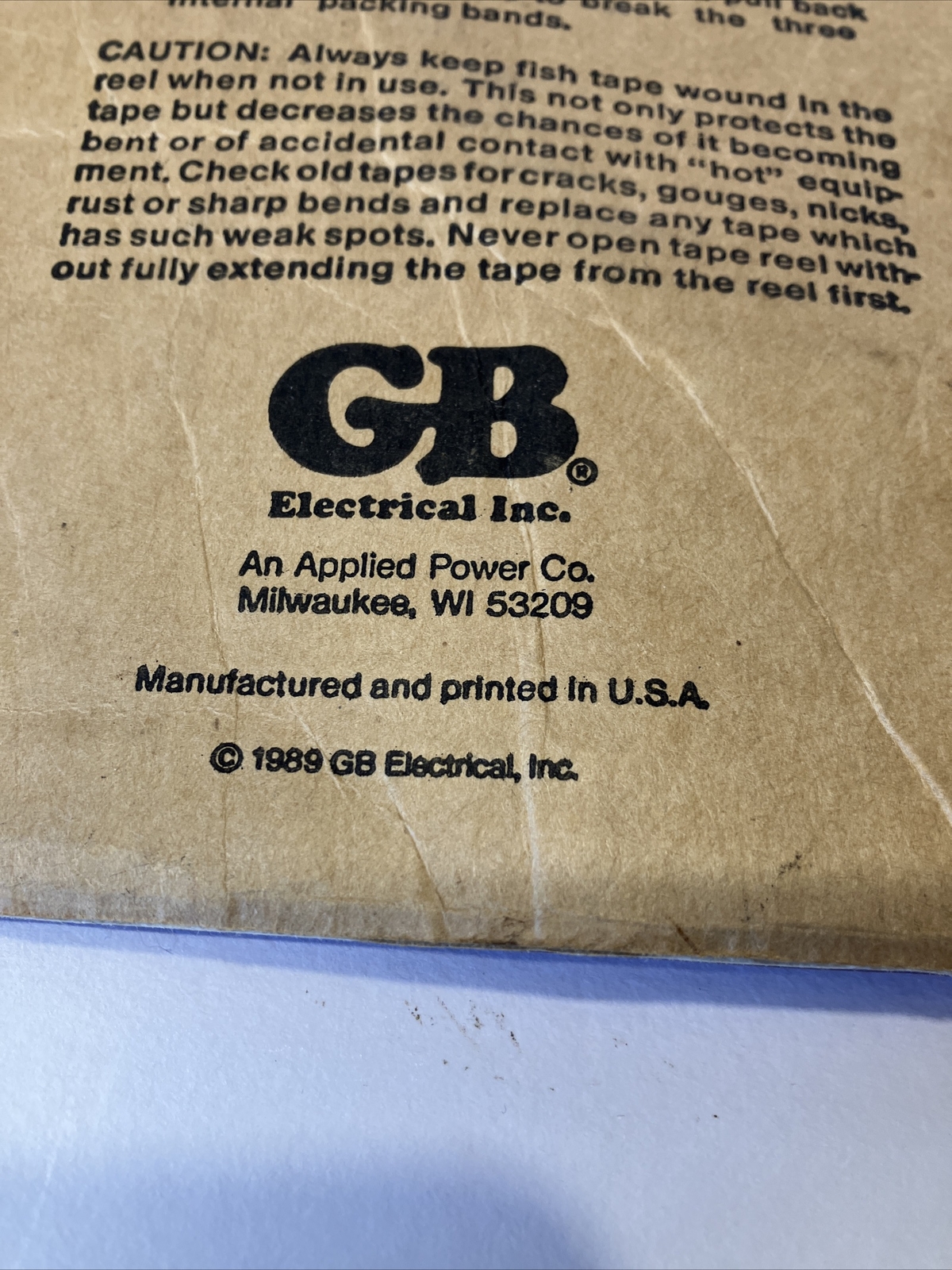 GB Electrical Streamline FISH Tape 50ft/15m replacement tape