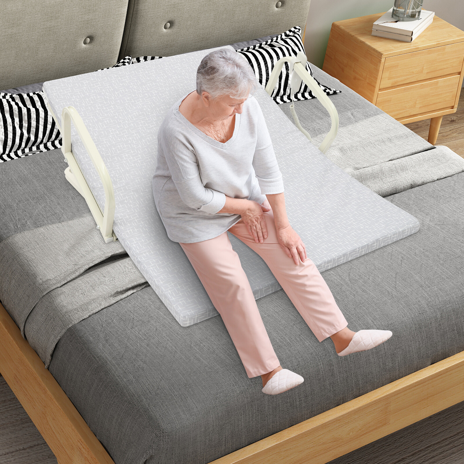 Electric Lifting Bed Backrest 0~85° Adjustable Back Rest Support For Elderly
