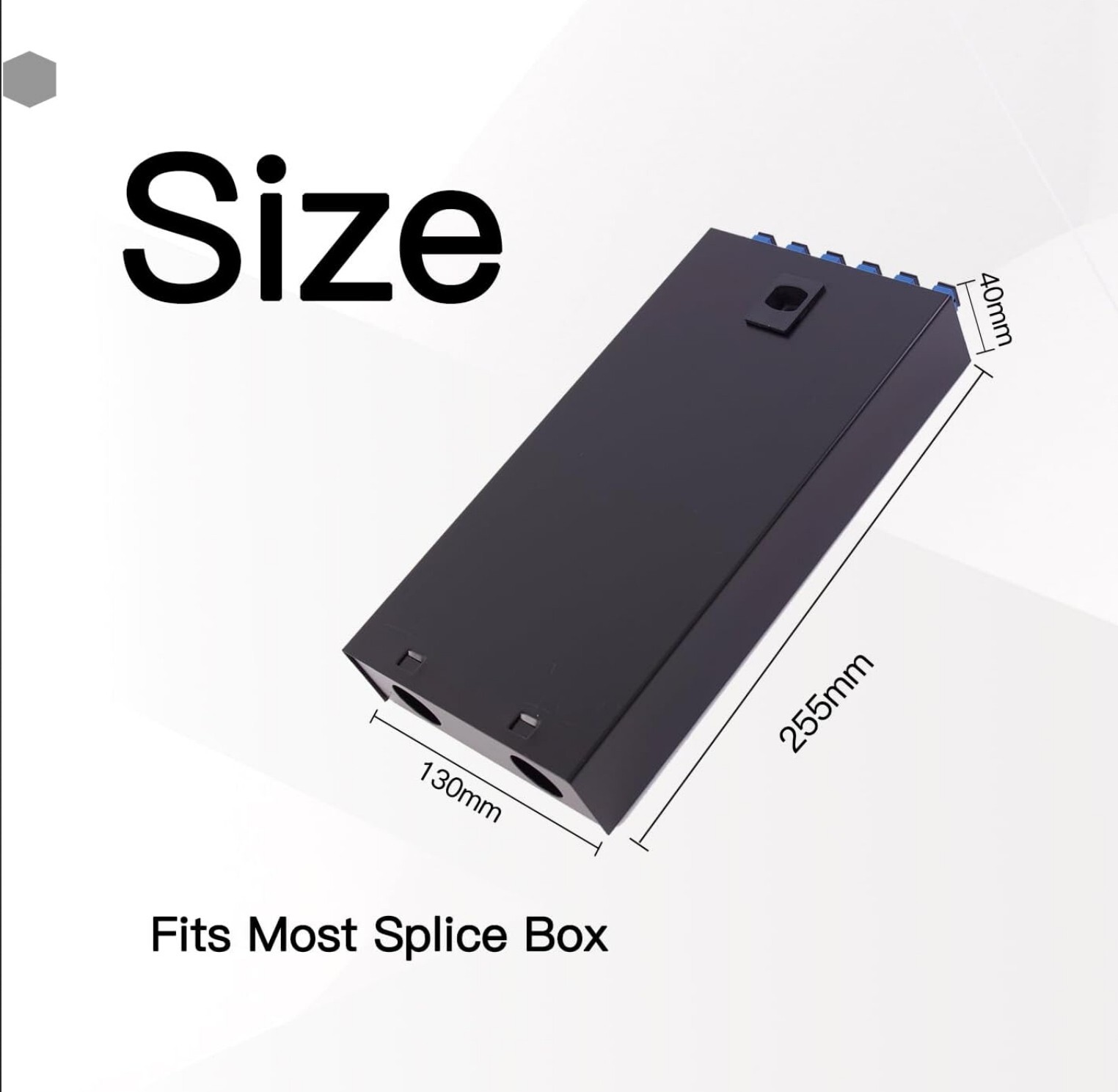 SC SM 6Port Box +Cables Wall Mount Fiber Enclosure Splicing Module, Loaded