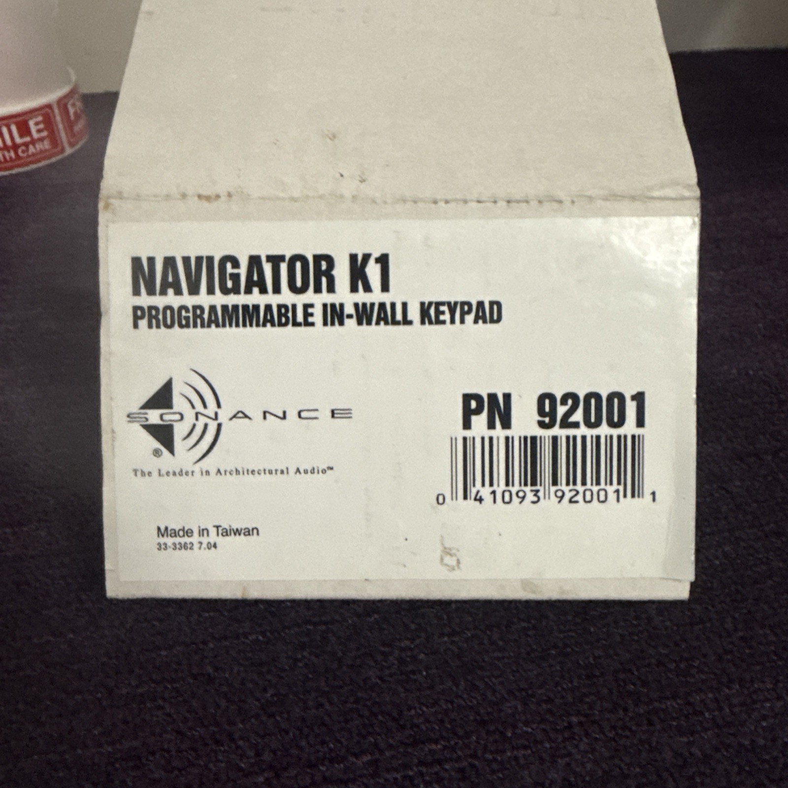 Sonance Navigator K-1 Programmable In Wall Keypad New In The Box ￼