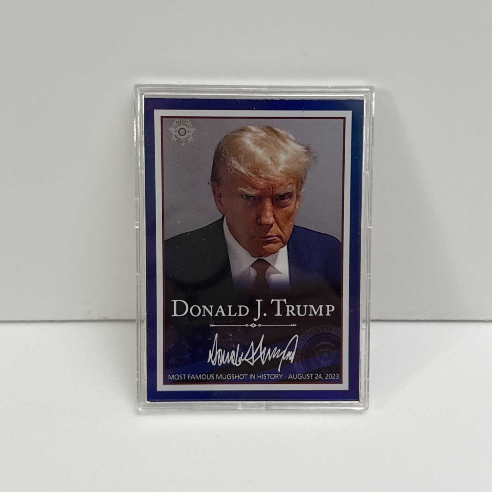 2024 President Donald Trump Mug Shot Political Trading Card - COOL