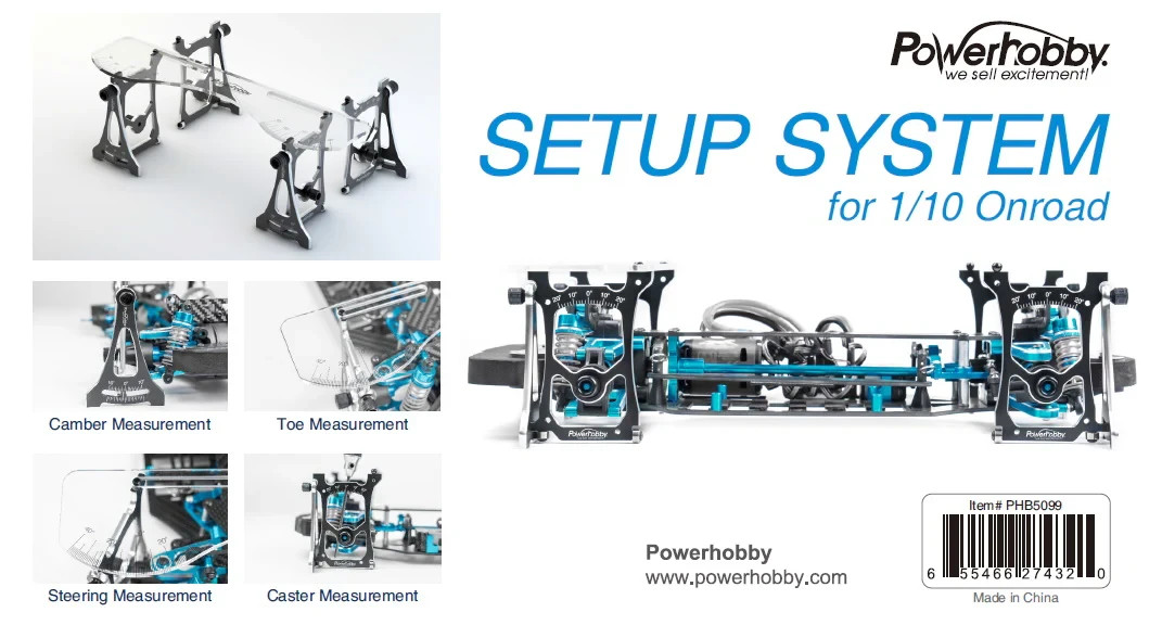 Powerhobby 1/10 Onroad Setup System PHB5099