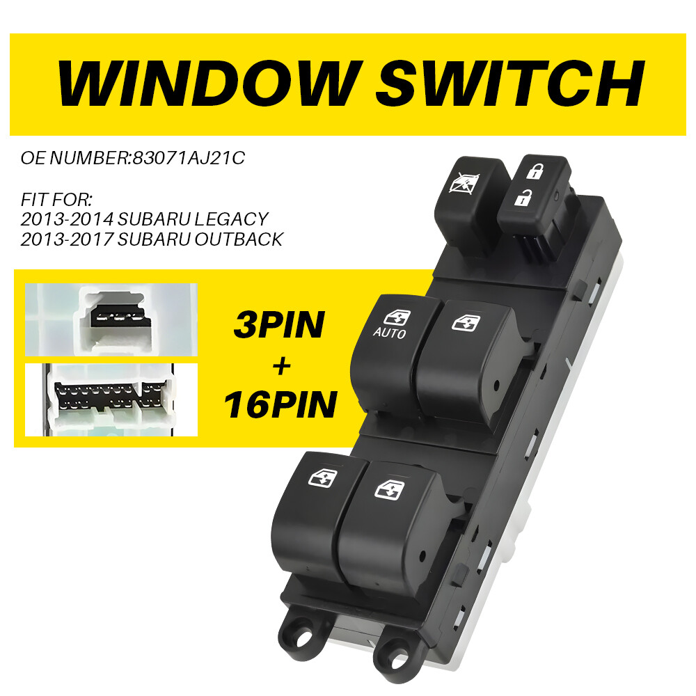 FOR 13-17 SUBARU LEGACY OUTBACK DRIVER LH MASTER POWER WINDOW SWITCH 83071AJ21C