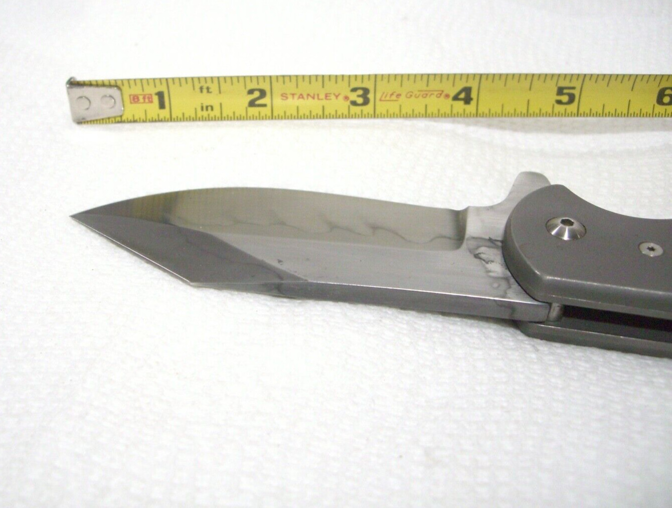 Mint Lg RARE CUSTOM BURCHTREE BLADEWORKS Fighting Folding Flipper Pocket Knife