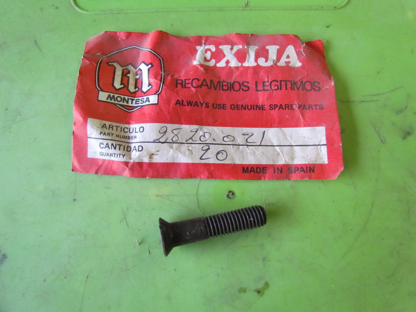 NOS 28M Montesa Cota 123 125cc Trials Screw p/n 2820.021 & 28.20.021