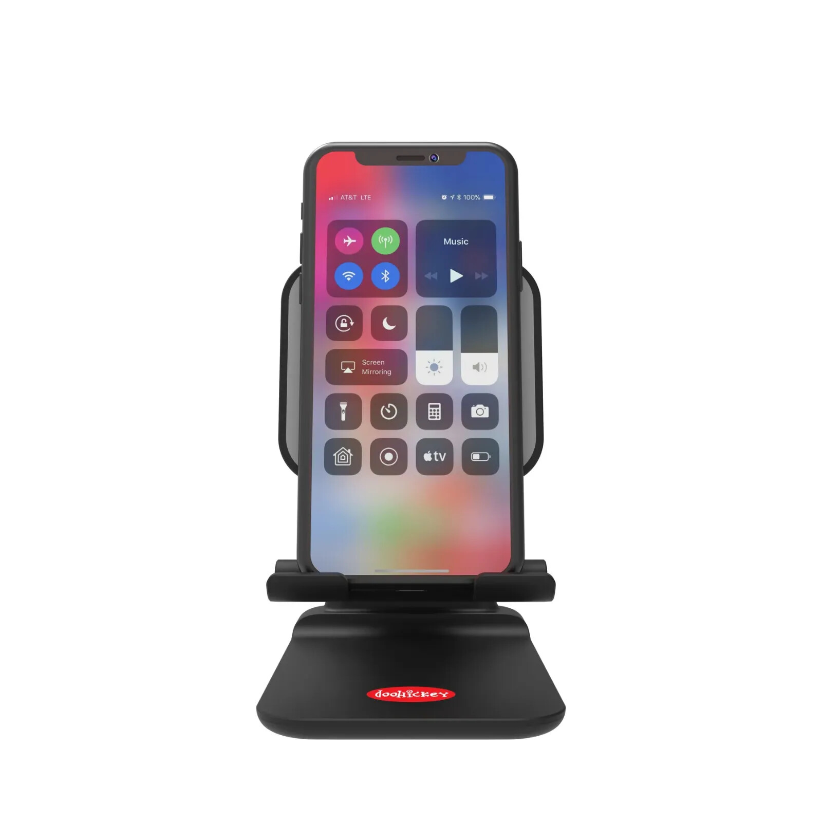 Portable Phone and Tablet Stand, Adjustable and Foldable, Sturdy - Black