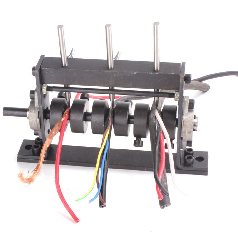 Electric Wire Stripping Stripper Machine Copper Scrap Cable Peeler & 4 blade New