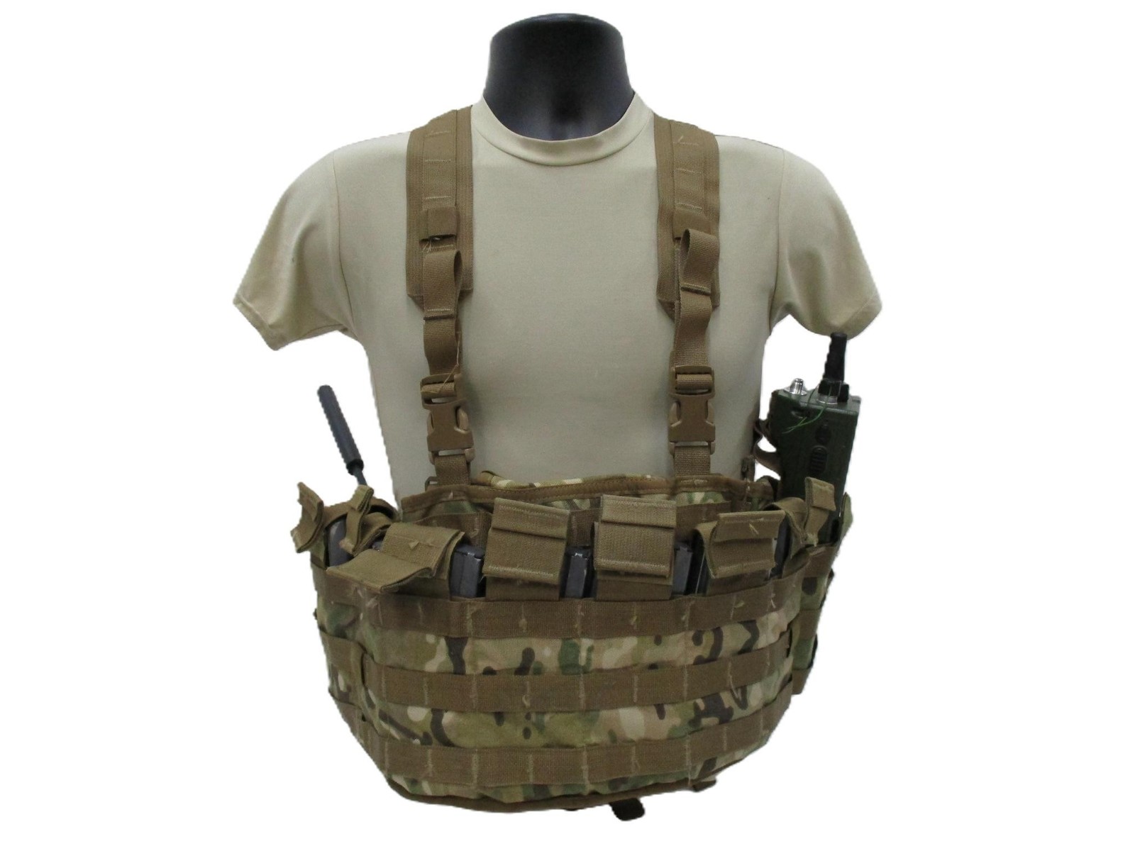 MULTICAM USGI TACTICAL ASSAULT PANEL TAP CHEST RIG MOLLE VEST SHOULDER HARNESS