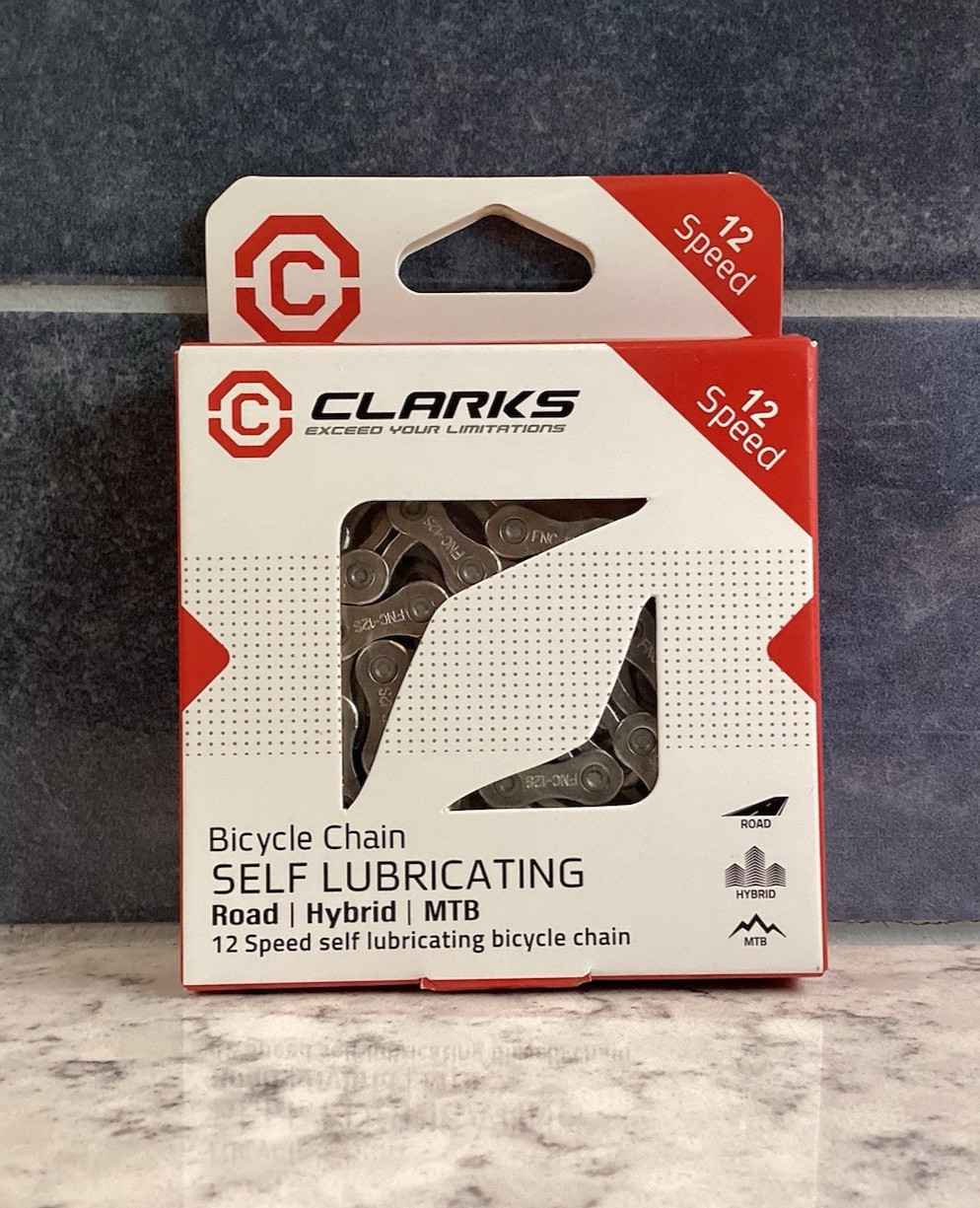 CLARKS 12 Speed Self Lubricating Bicycle Chain * Road, Hybrid, MTB*  NEW
