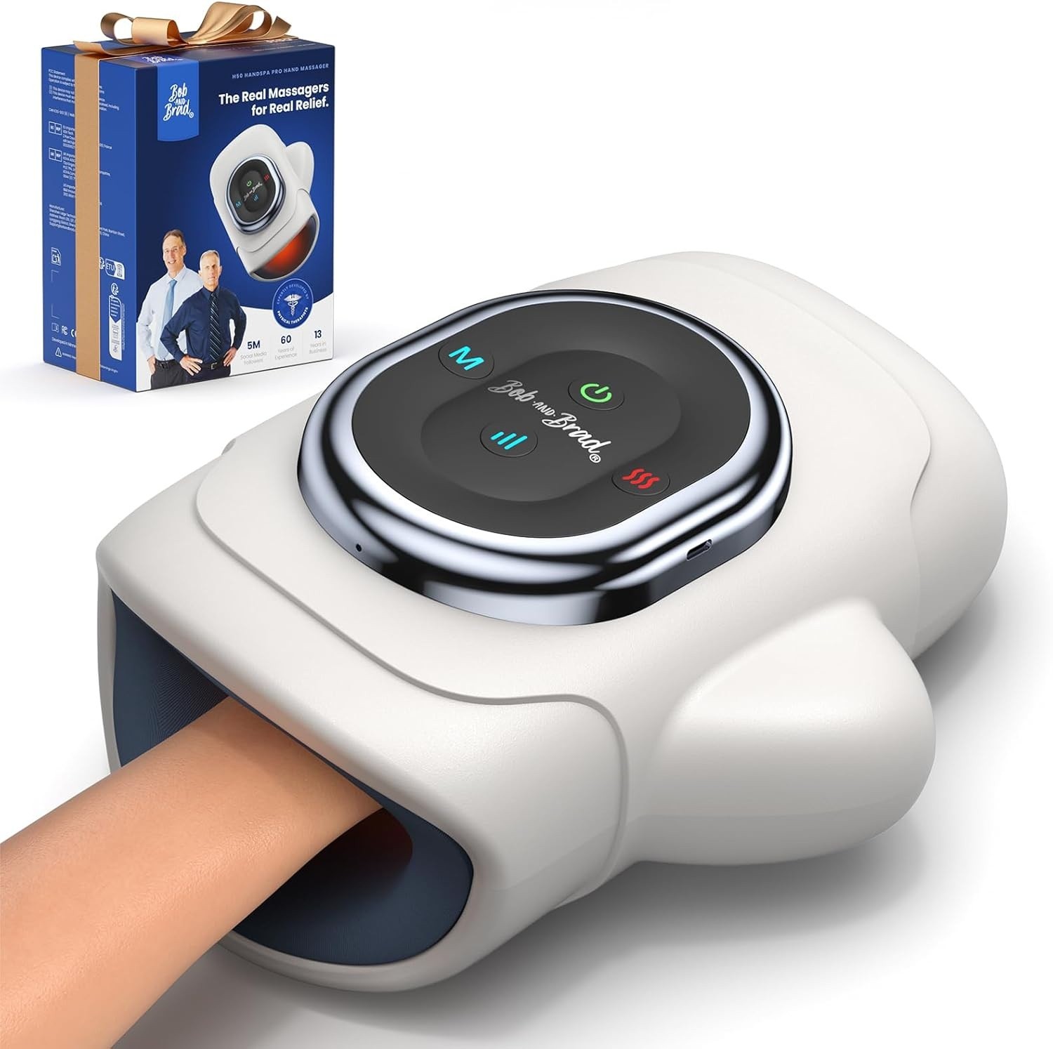 Portable Heated Hand Massager Compression for Arthritis Carpal Tunnel Pain Relie