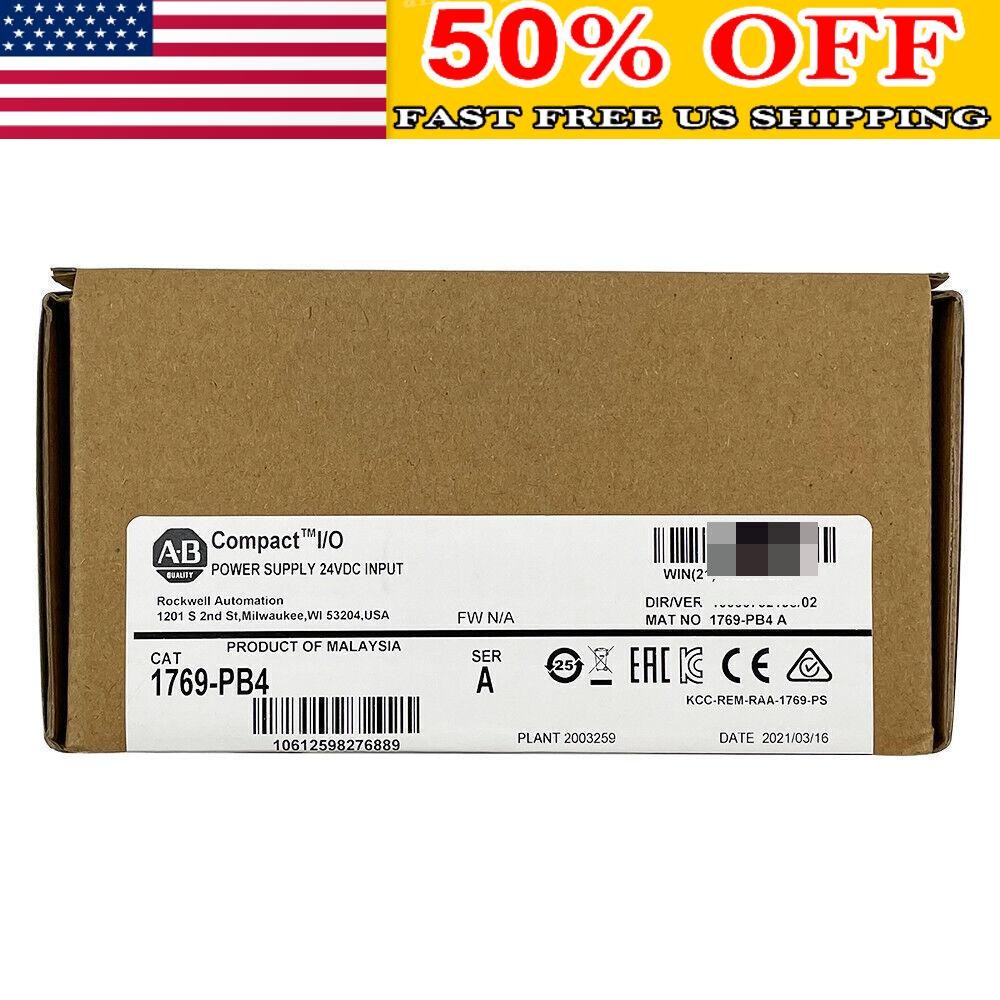 New Factory Sealed Allen-Bradley 1769-PB4 SER A CompactLogix Power Supply US