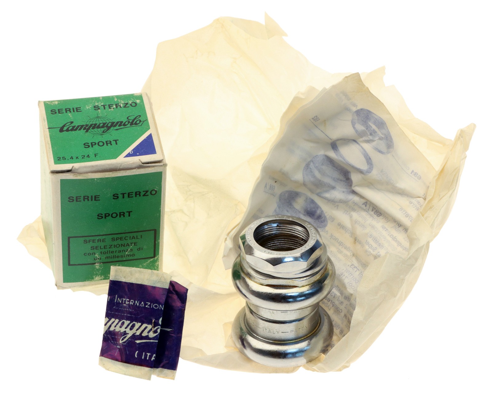Campagnolo Gran Sport 1040/A Headset 1" Italian Thread 25.4 x 24 NOS NEW