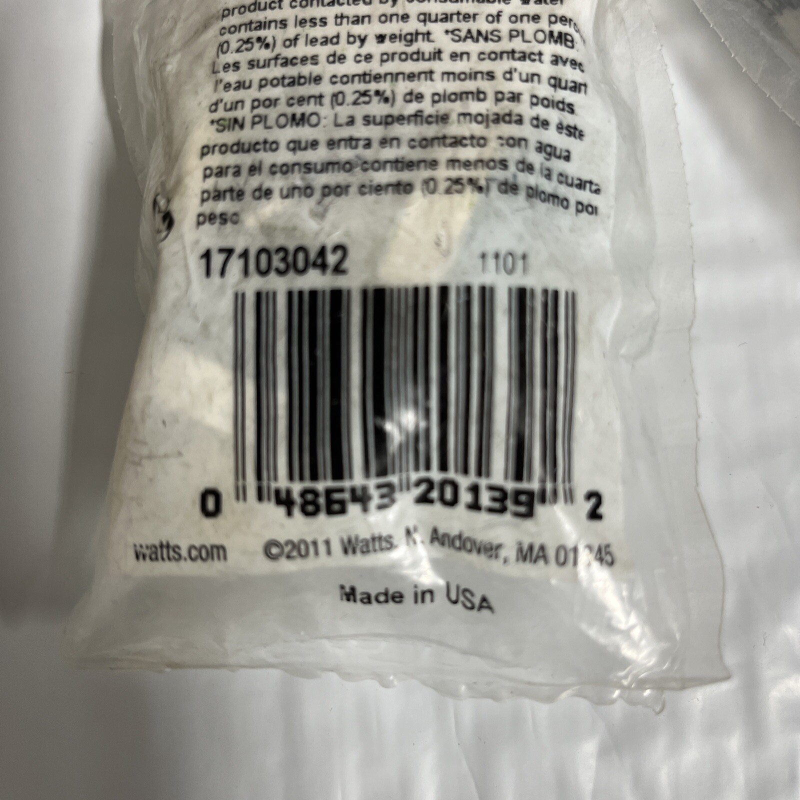 Watts PL-3042 Quick Connect Straight Valve 3/8 OD x 3/8 (2PK)