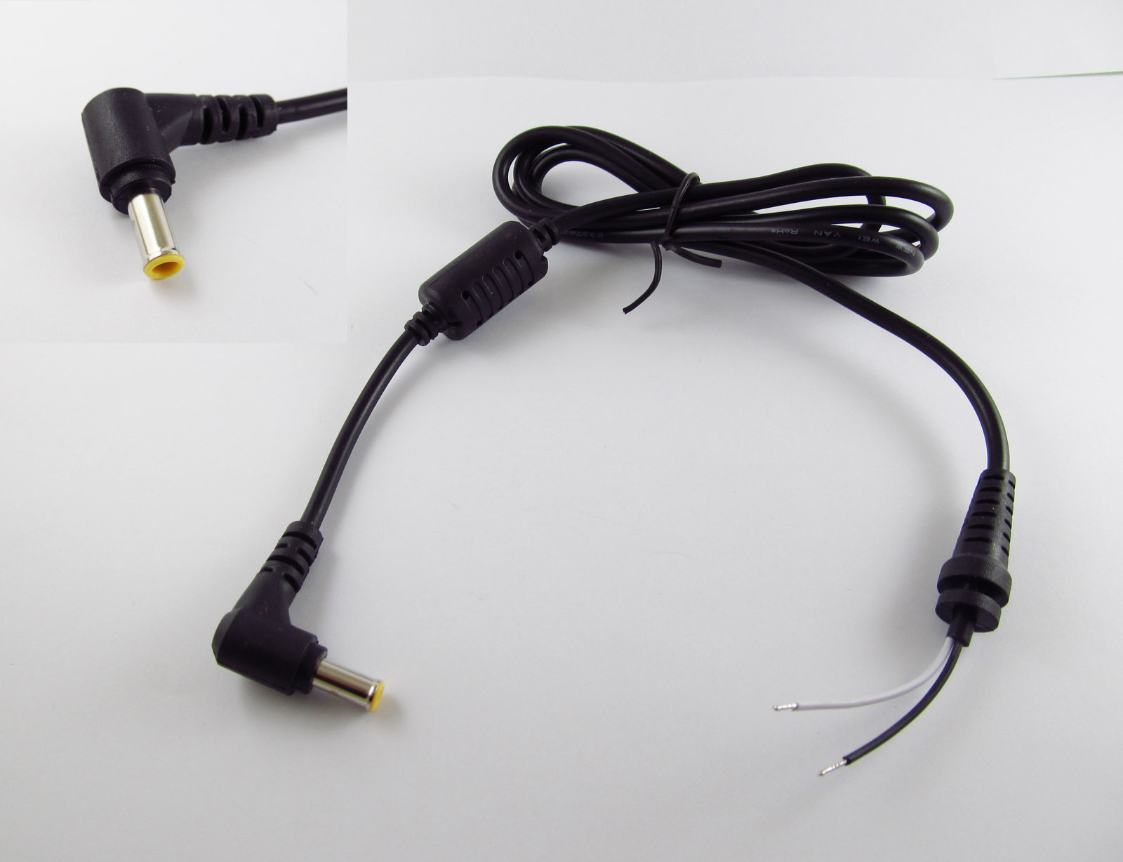 DC Power Plug Connector 5.0 x 3.0mm Male Right Angle Cord Cable f Samsung Laptop