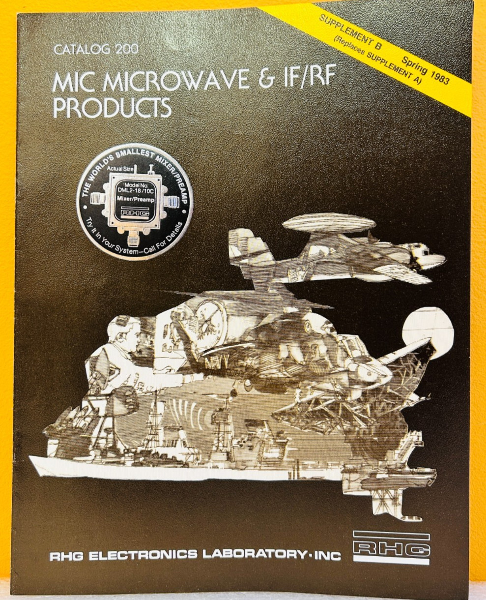 RHG Electronics Lab MIC Microwave & IF/RF Products Supplement B Catalog 200.