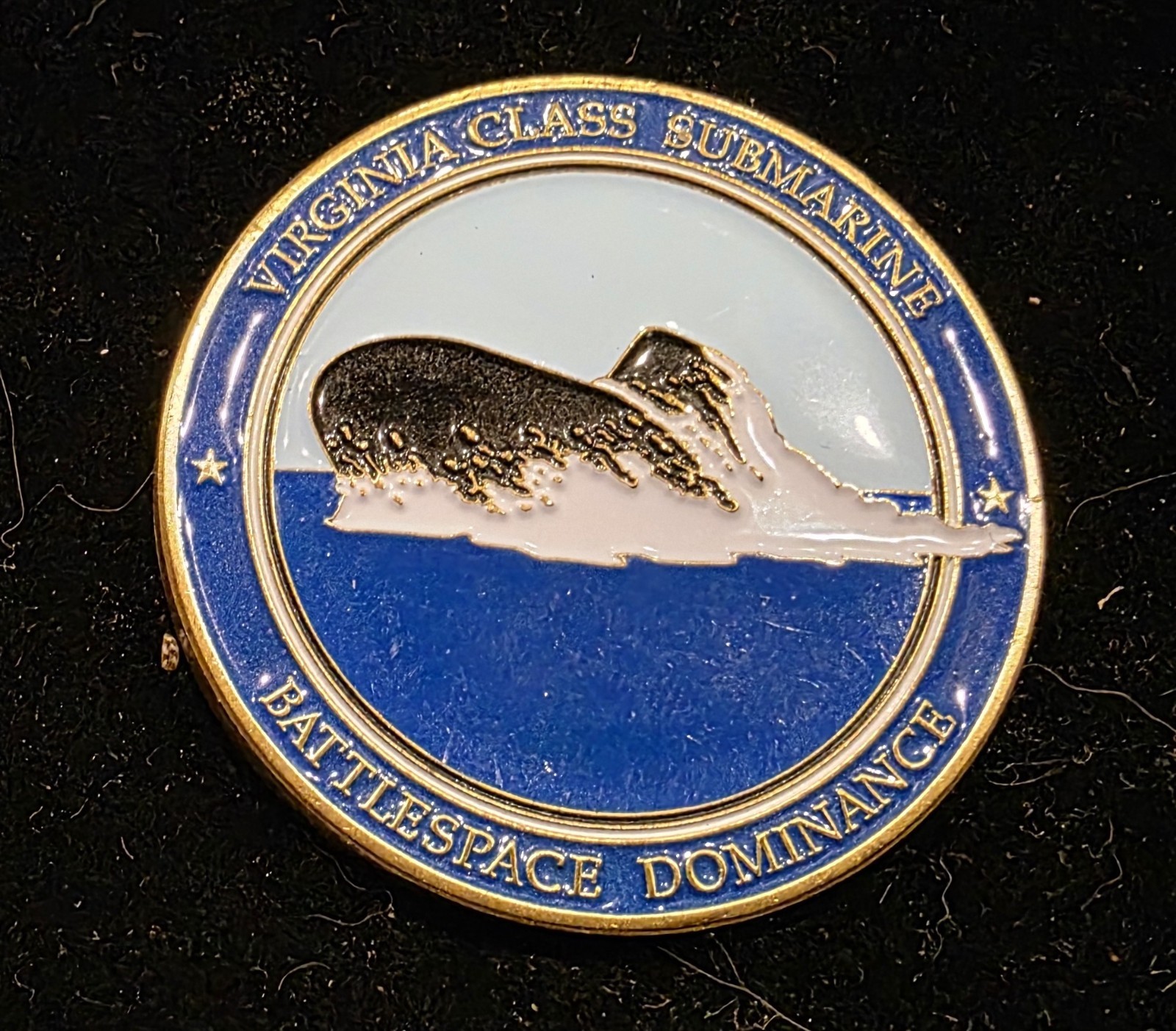 PMS 450 - Virginia Program Office -"VA Class Submarine"- 1.625" - Embossed Face