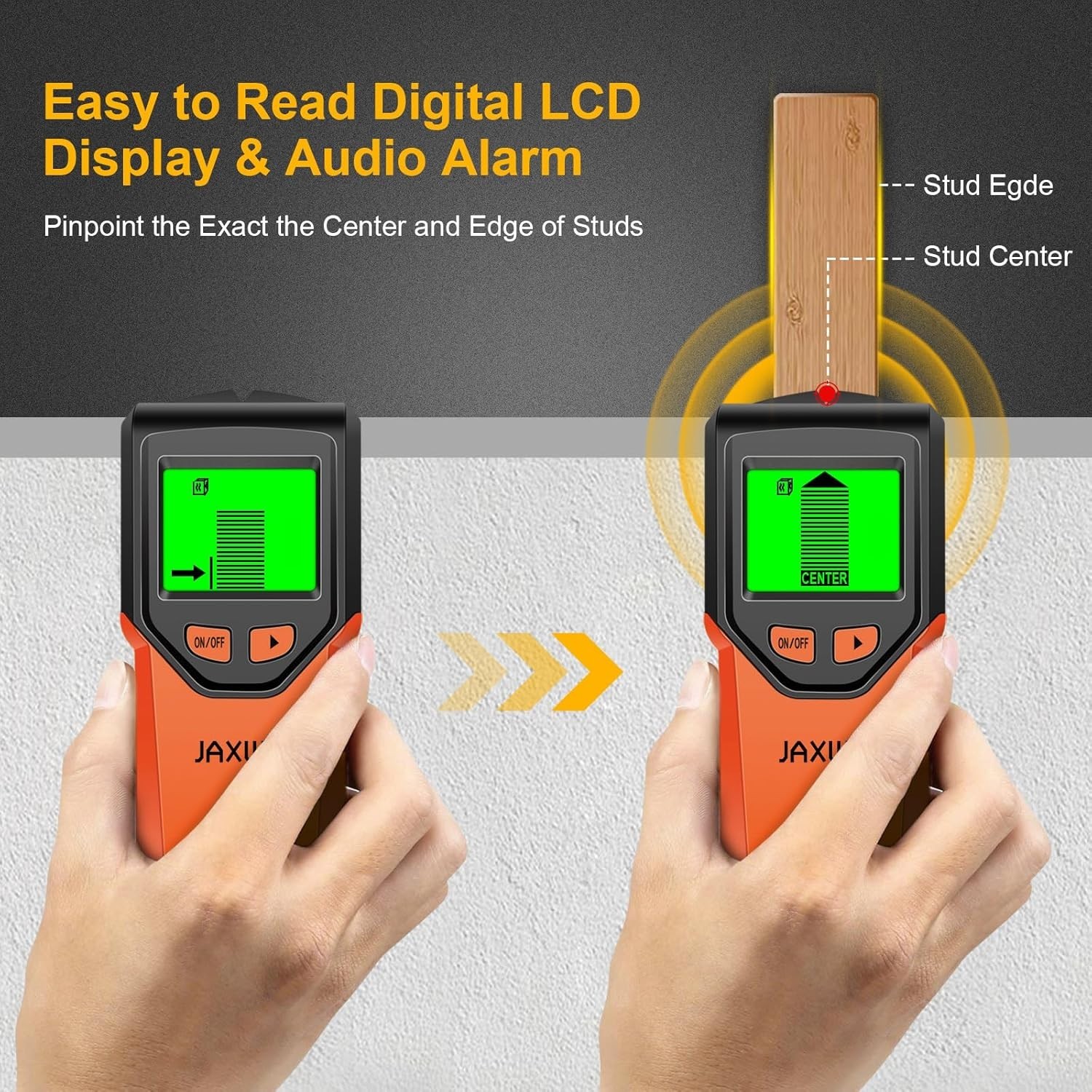 Stud Finder Wall Scanner - 5 in 1 Stud Finder Tool w/Microprocessor Chip and ...