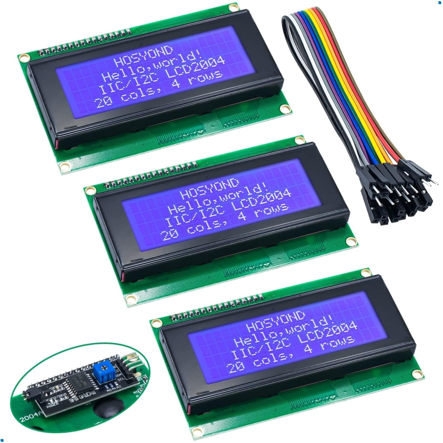 2004 I2C LCD Display - 4 Lines x 20 Characters for Arduino & Raspberry Pi
