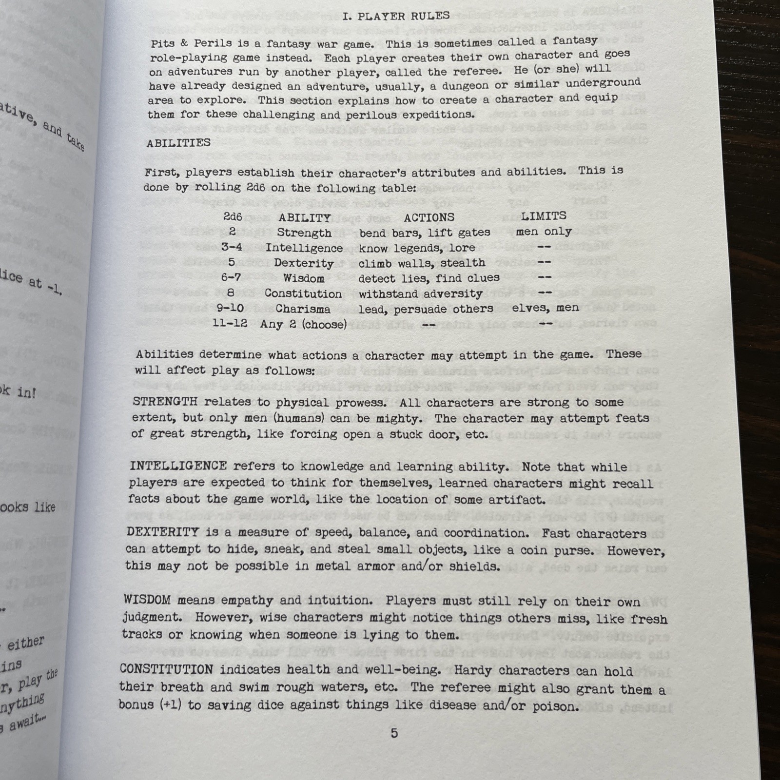 Pits & Perils OSR Rules