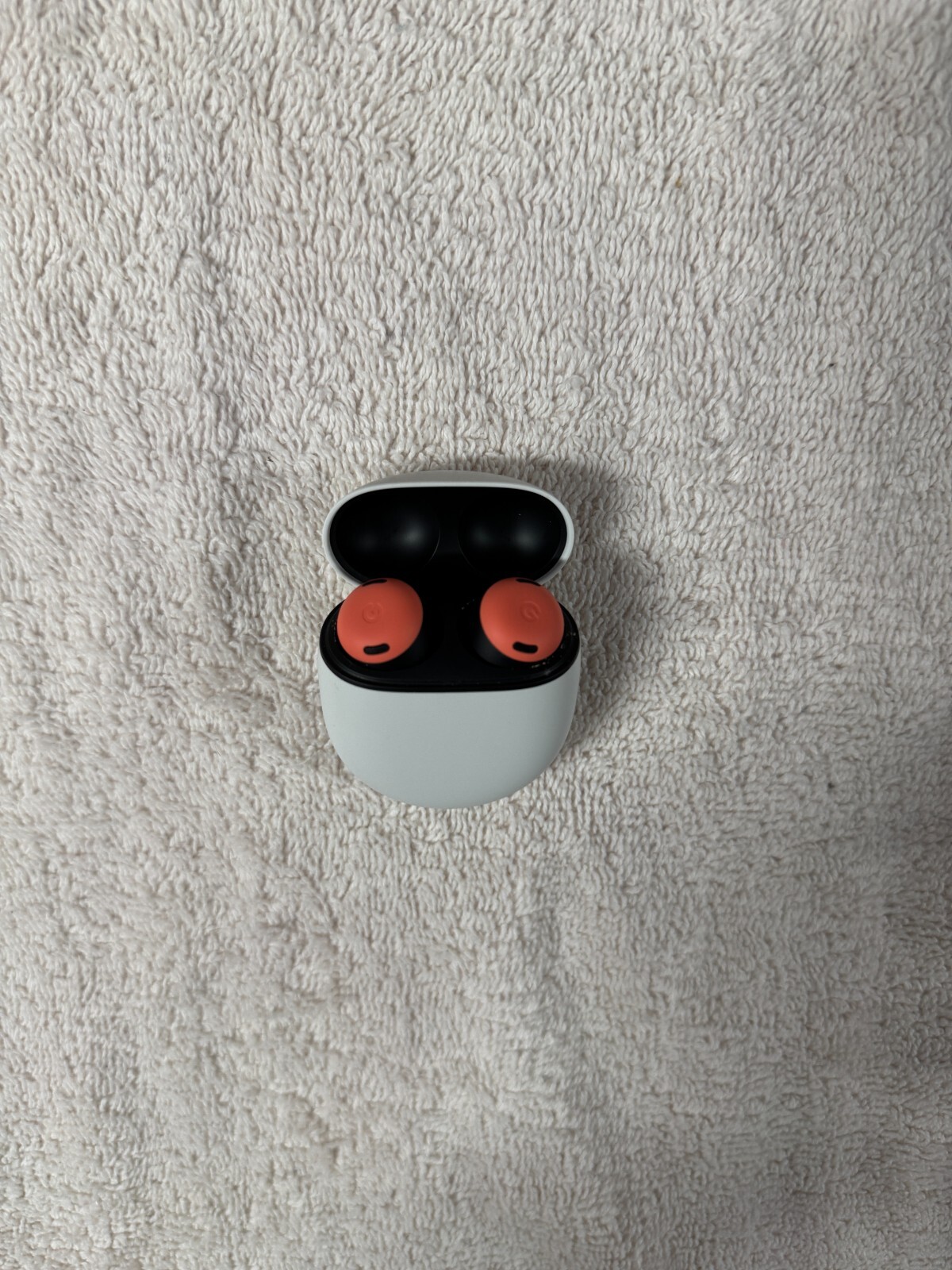 UNBRANDED EAR BUDS - Orange - USED!!!!