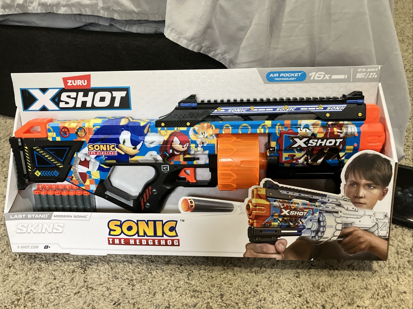 X-Shot Skins Last Stand Blaster - Modern Sonic Skin by ZURU Sonic The Hedgehog