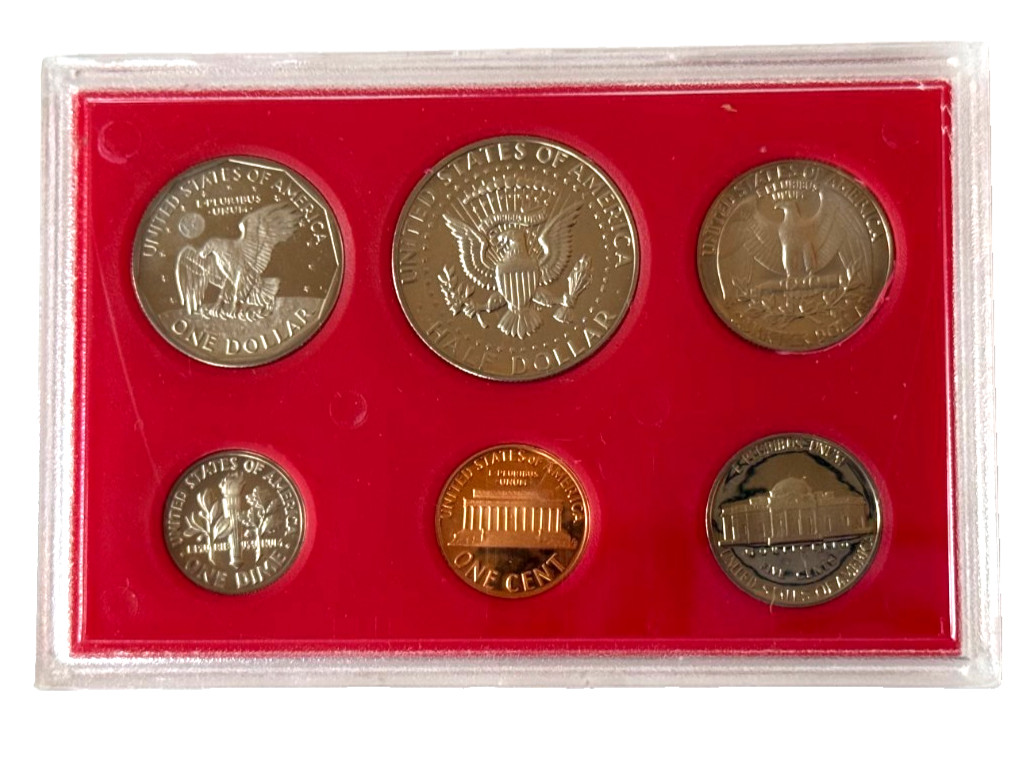 1981-S Proof Set U.S. Mint Original Hard Case NO OUTER BOX 6 Coins As Pictured