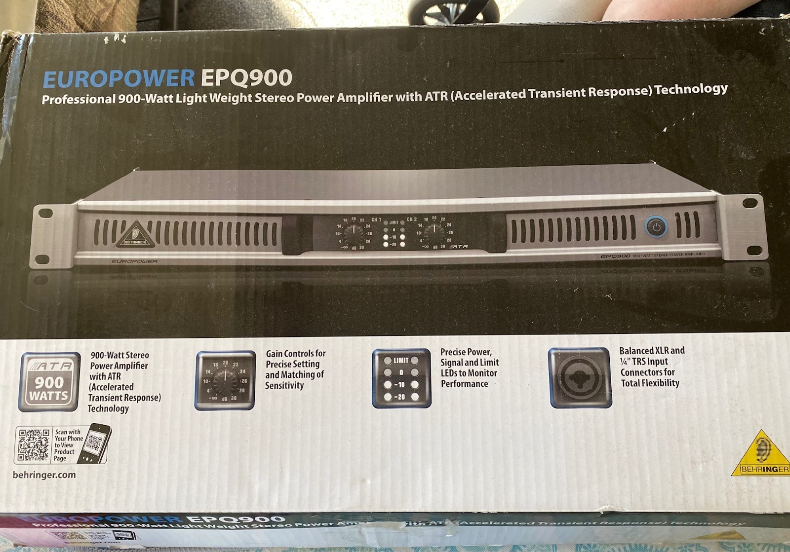 behringer epq 900 amplifier