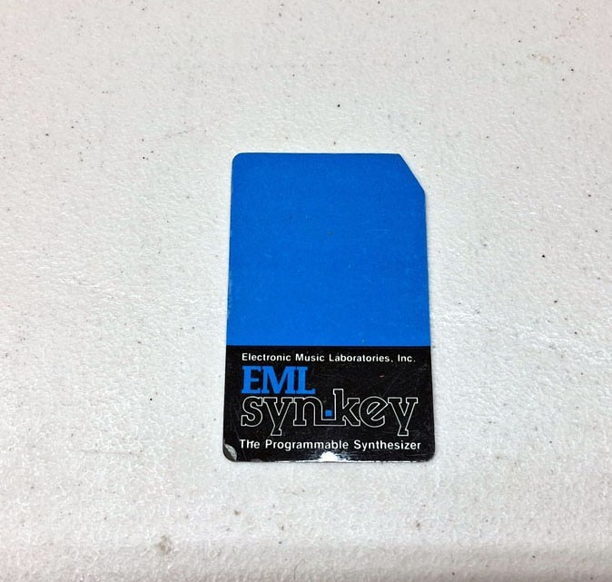 1976 EML SynKey Synthesizer Original Unused Punchcard Punch Card