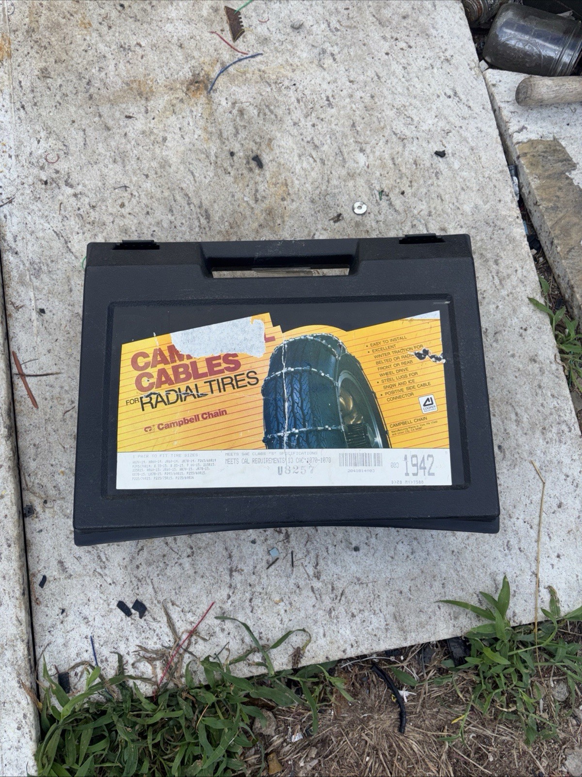 Campbell Cables Winter Traction chains For Belted Radial Tires Contains 1 Pair 2