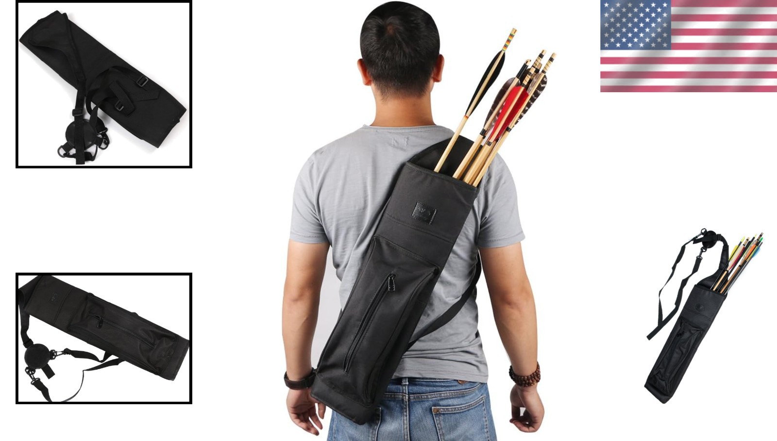 Canvas Arrow Holder - Shoulder Mount - 30 Arrows