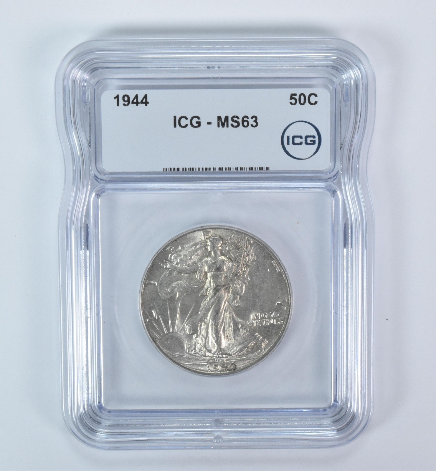 1944 Walking Liberty Half Dollar MS63 ICG
