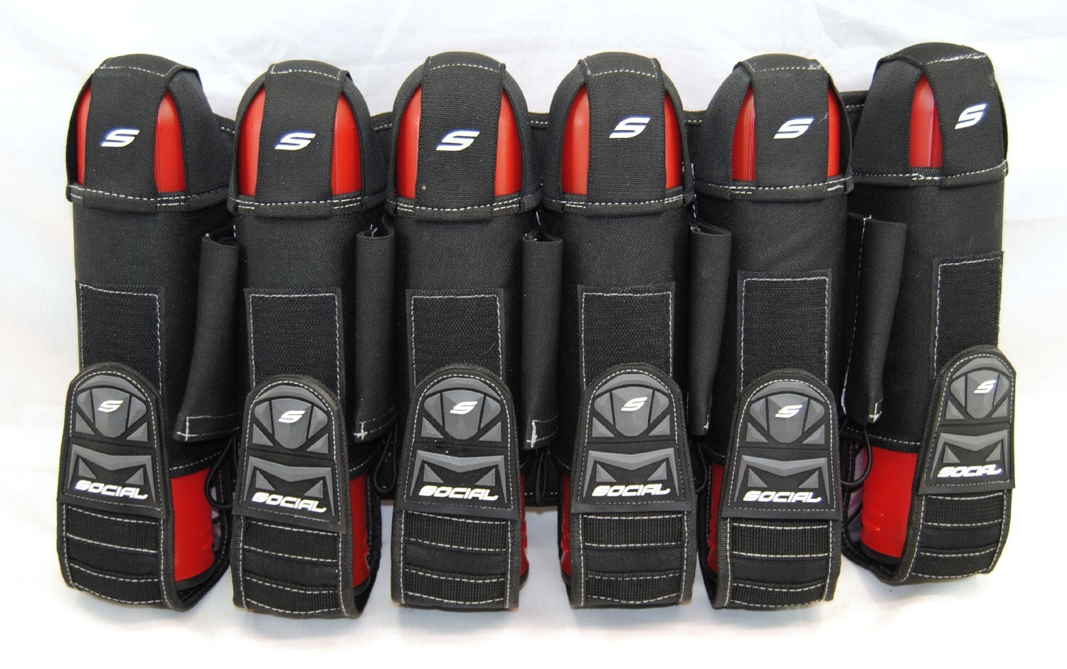 Social Paintball Grit Pack Pod Tournament Harness 6+9 - Stealth Black - NEW