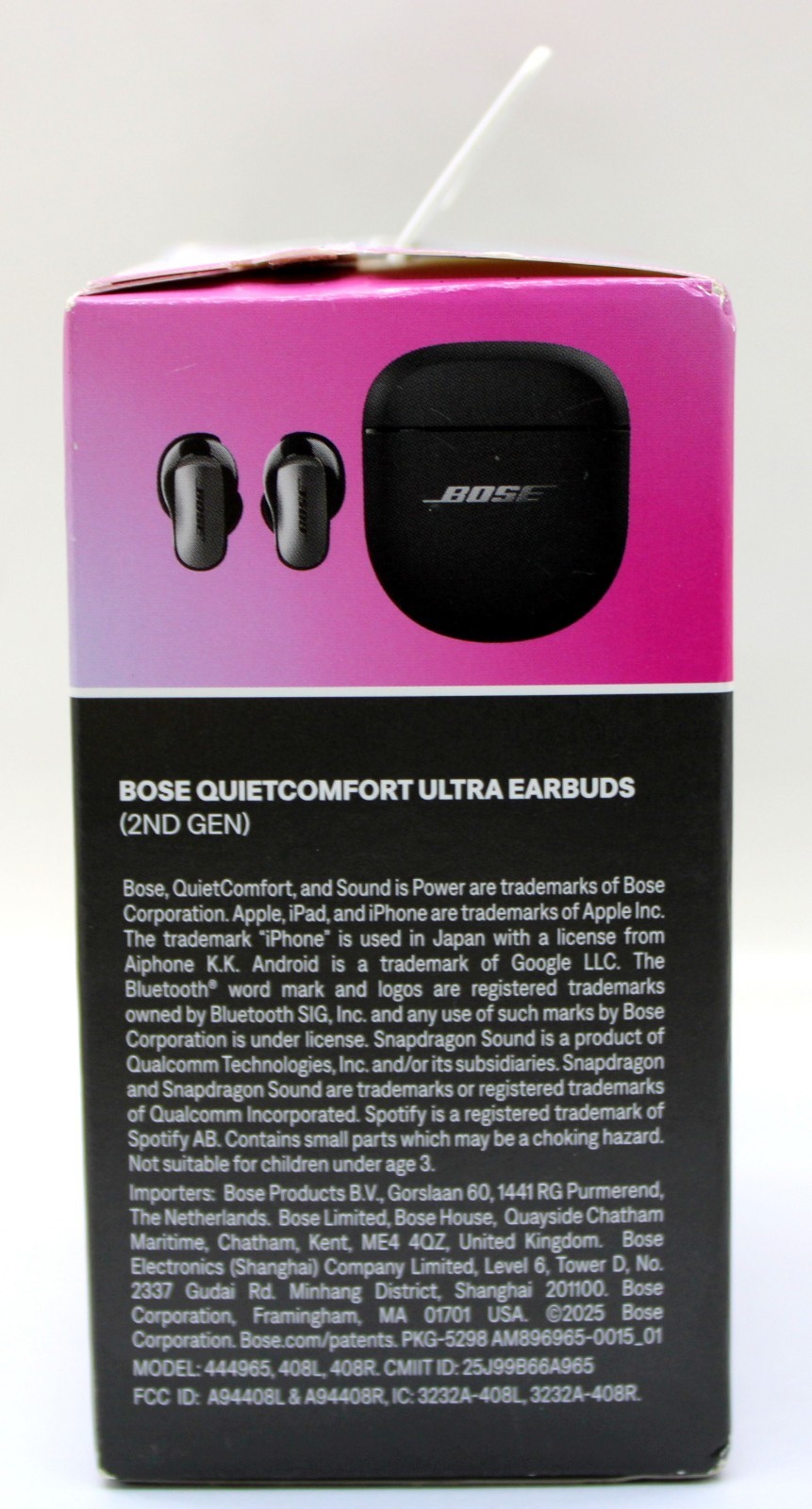 Bose Quiet Comfort Ultra Wireless Bluetooth Earbuds (2nd Gen) Black