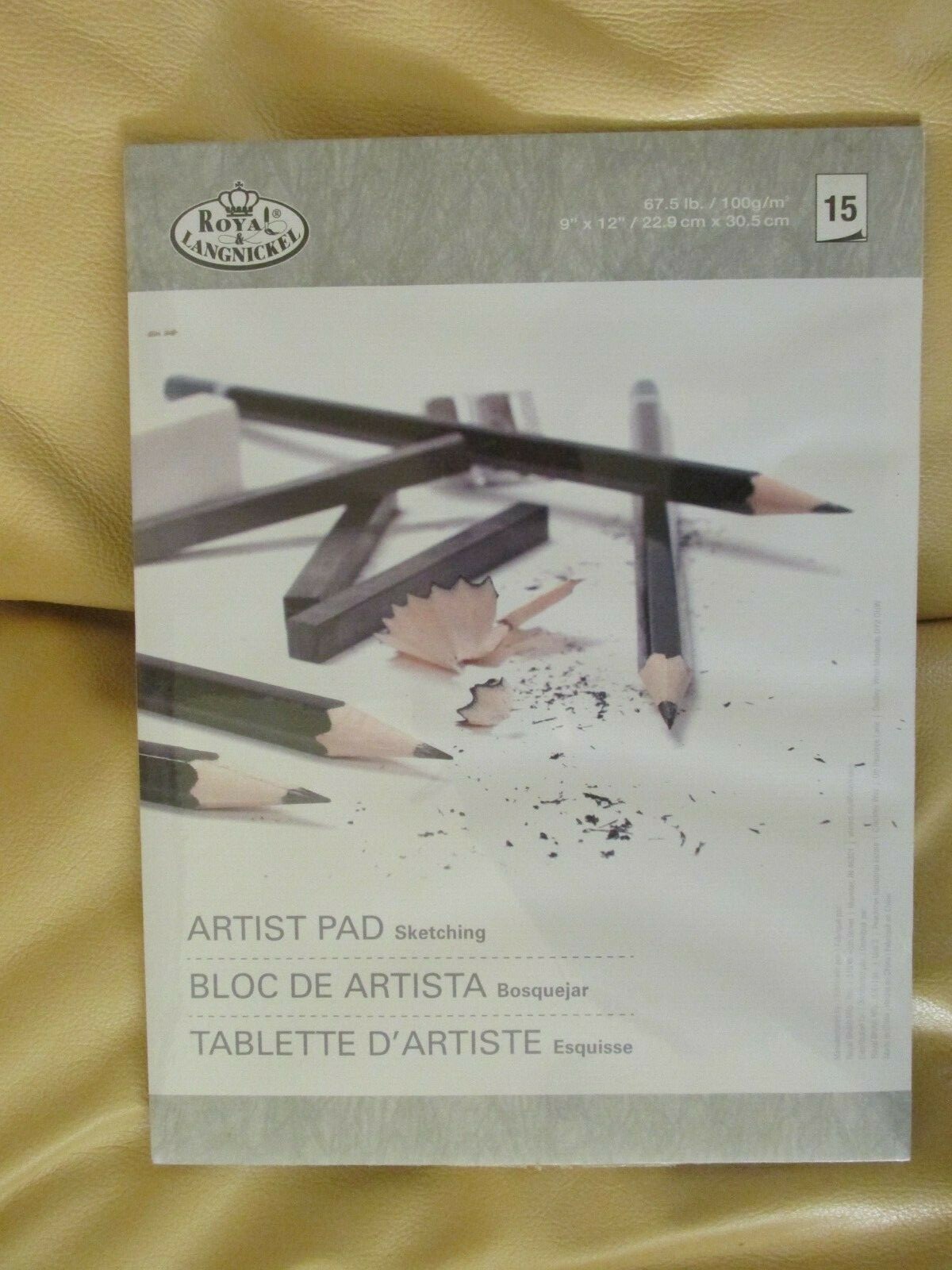 Royal & Langnickel-Artist Pad Sketching - 15 Sheets - 9" x 12" - 67.5 lb. NEW