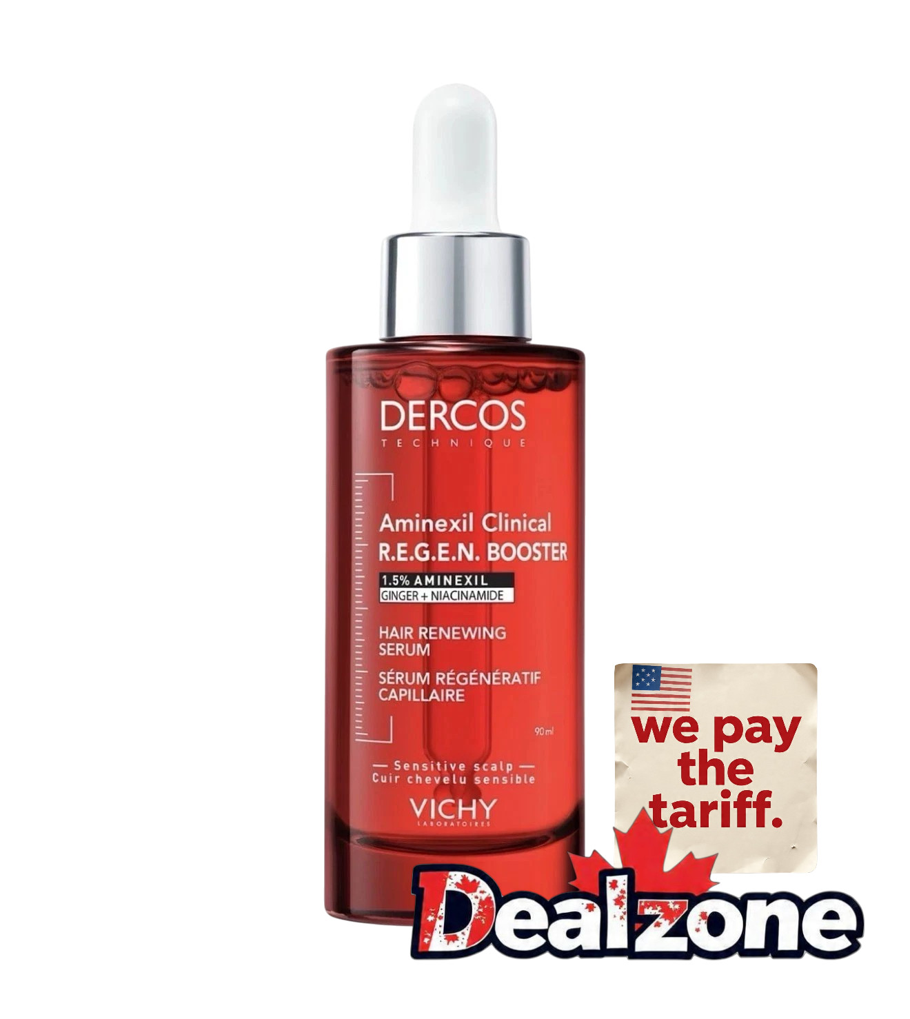 Vichy Dercos Regen Booster Hair Serum 90ml